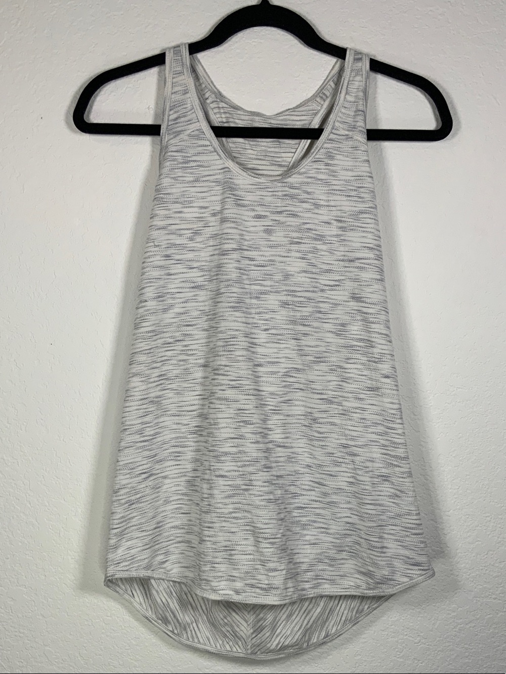 lululemon athletica Heathered Light Gray Racerback Tank